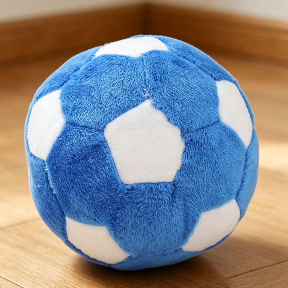 Chewable Plush Football Dog Toy Ball Soft Pet Ball