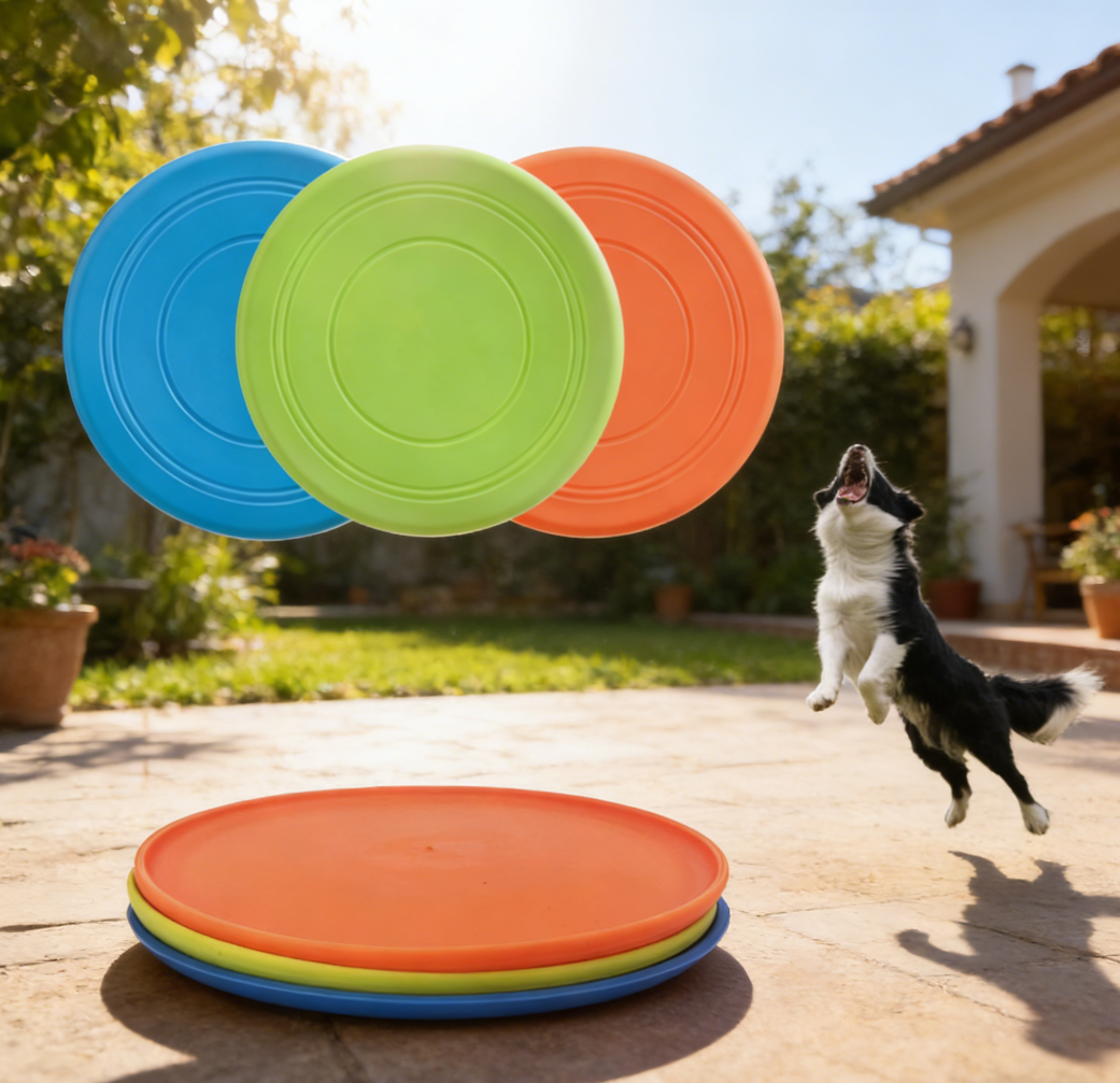 5-Pack 7" Soft Rubber Flying Discs - Image 2