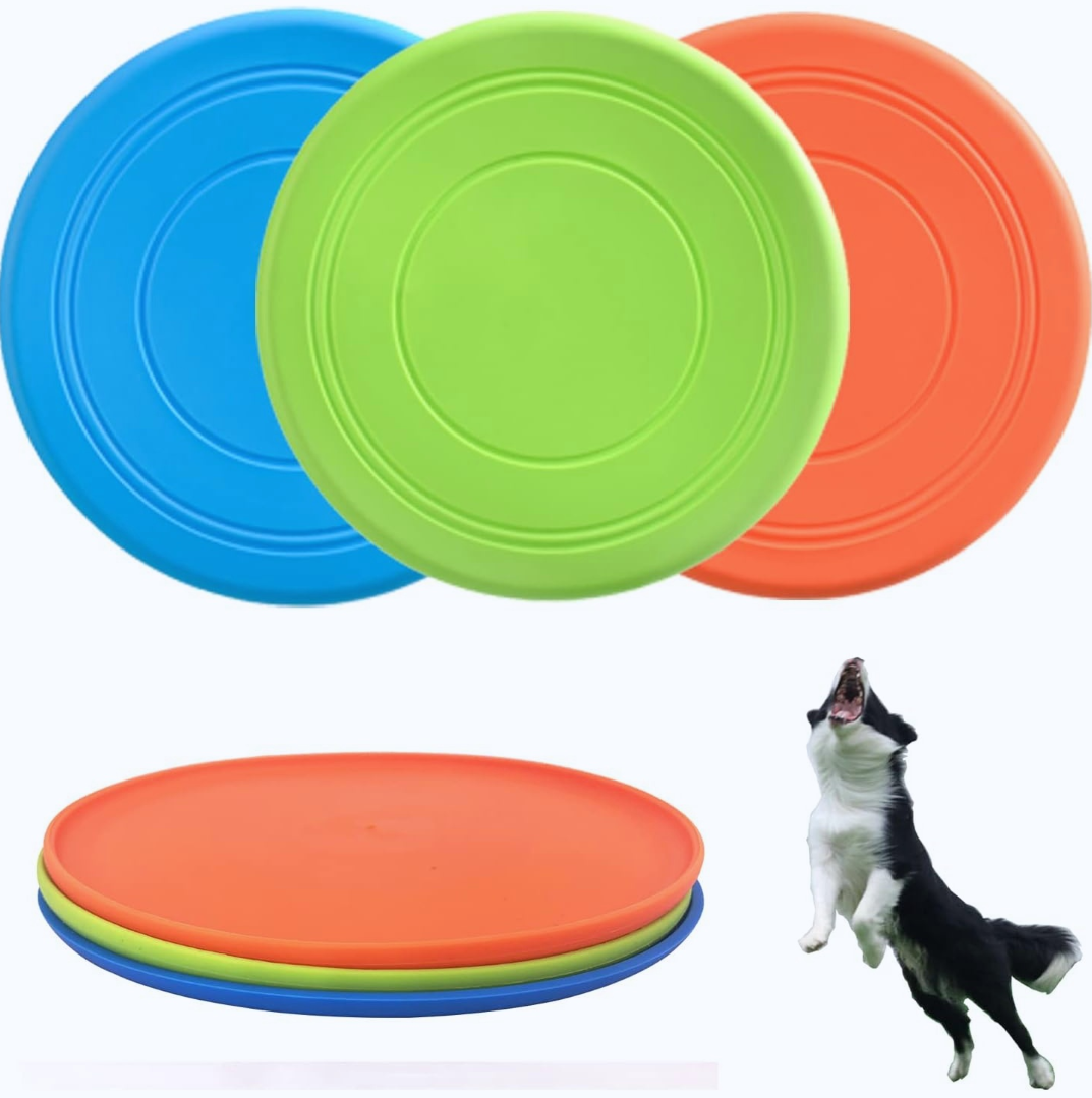 5-Pack 7" Soft Rubber Flying Discs