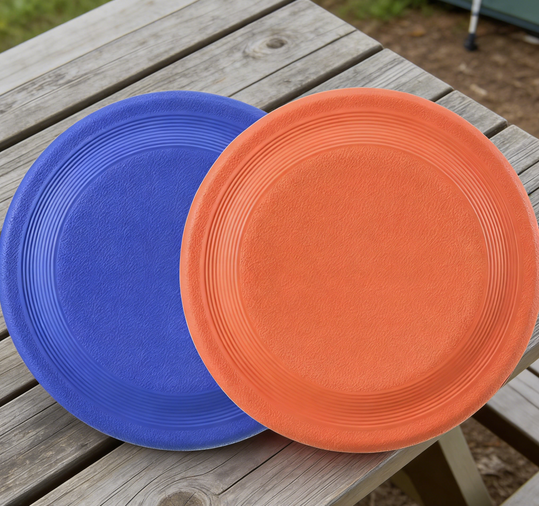 6-Pack 9.25" Durable Rubber Flying Discs - Image 2