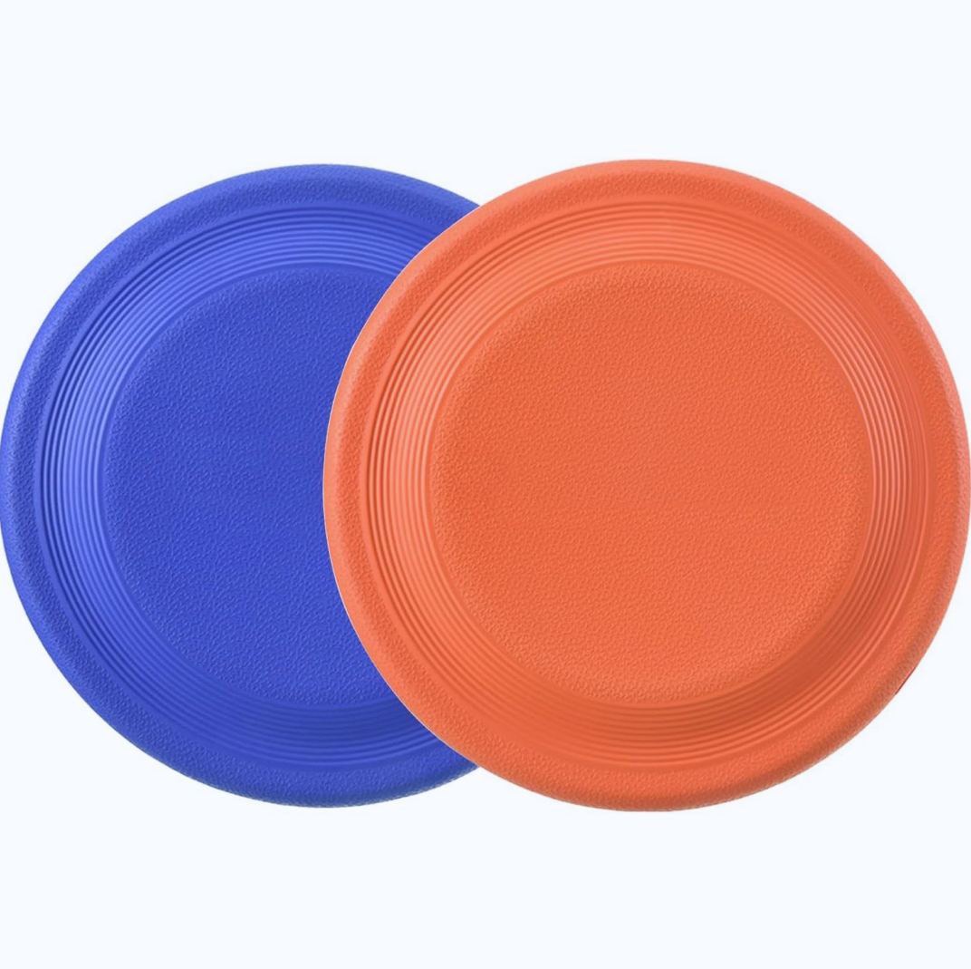 6-Pack 9.25" Durable Rubber Flying Discs